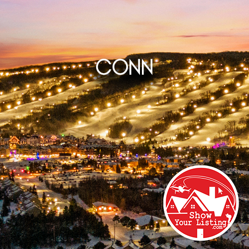 Real estate photography of Conn, Canada, showcasing drone photos and virtual tours highlighting the village's history and charm for enhanced property listings.