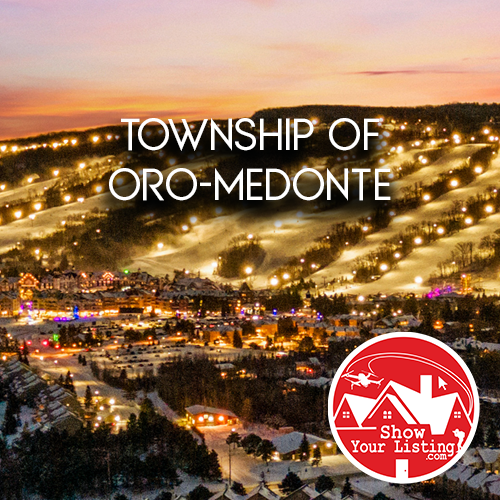 Drone photos showcasing the scenic beauty of Oro-Medonte, Ontario, highlighting its rural charm and outdoor recreation opportunities for real estate listings and virtual tours.